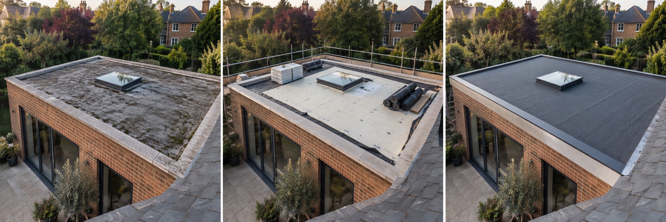 Roof replacement roofing inspiration, showing the roof finish and perimeter details.
